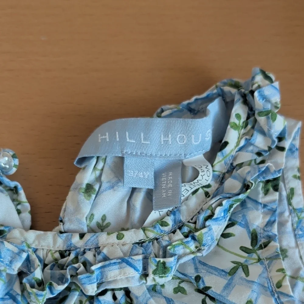 Hill House Blue and Green Floral Dress